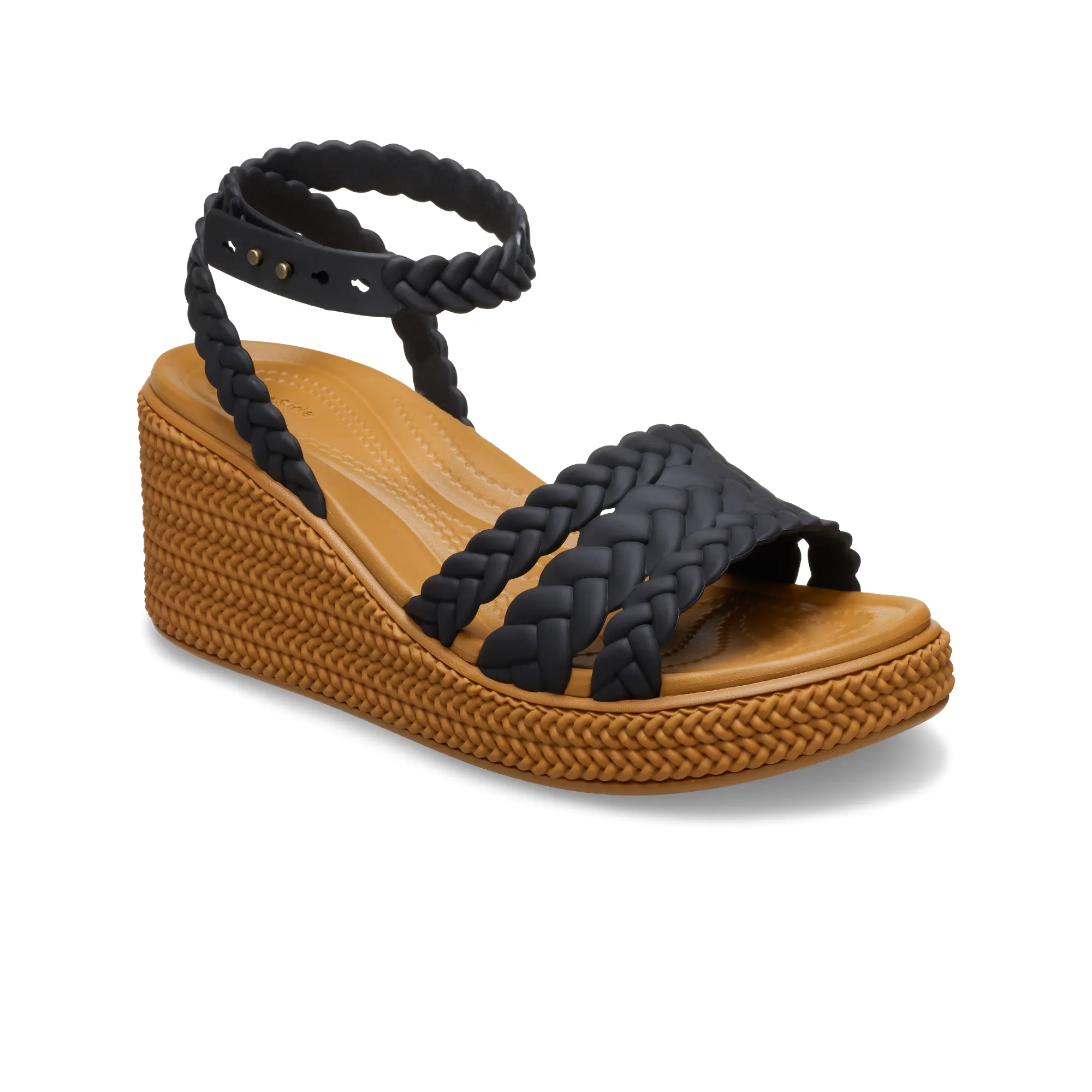 รองเท้าแตะผู้หญิง BROOKLYN WOVEN ANKLE STRAP WEDGE