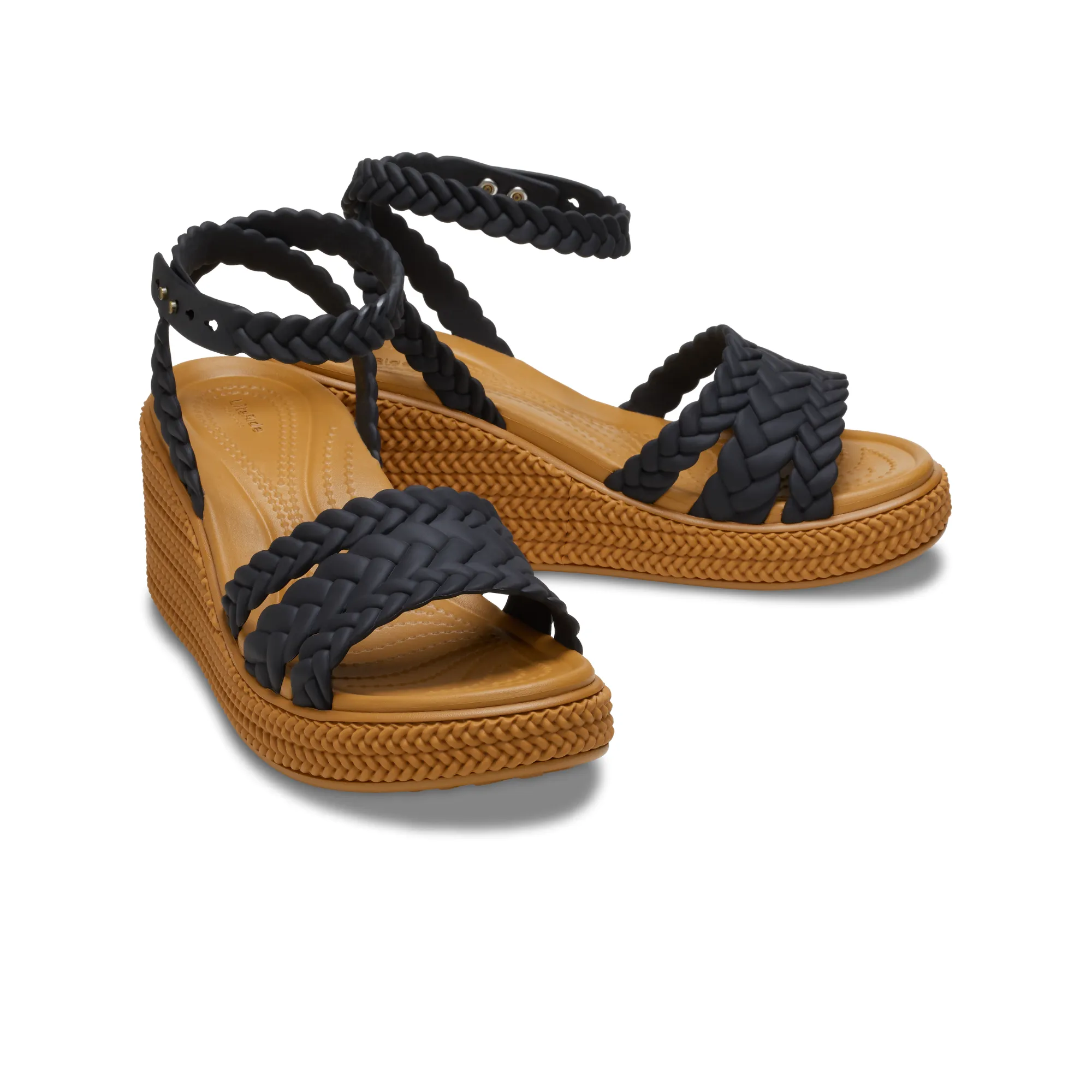 รองเท้าแตะผู้หญิง BROOKLYN WOVEN ANKLE STRAP WEDGE