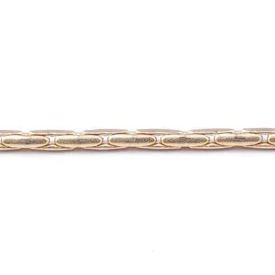 1.25mm Satin Hamilton Gold Plated Brass Beading Chain, by the Foot