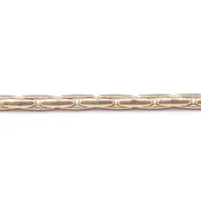 1.25mm Satin Hamilton Gold Plated Brass Beading Chain, by the Foot