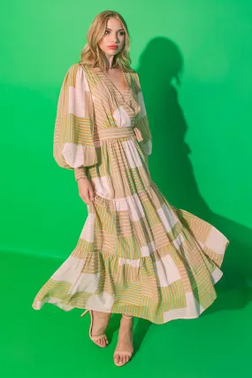 AFTERNOON DANCE WOVEN MIDI DRESS