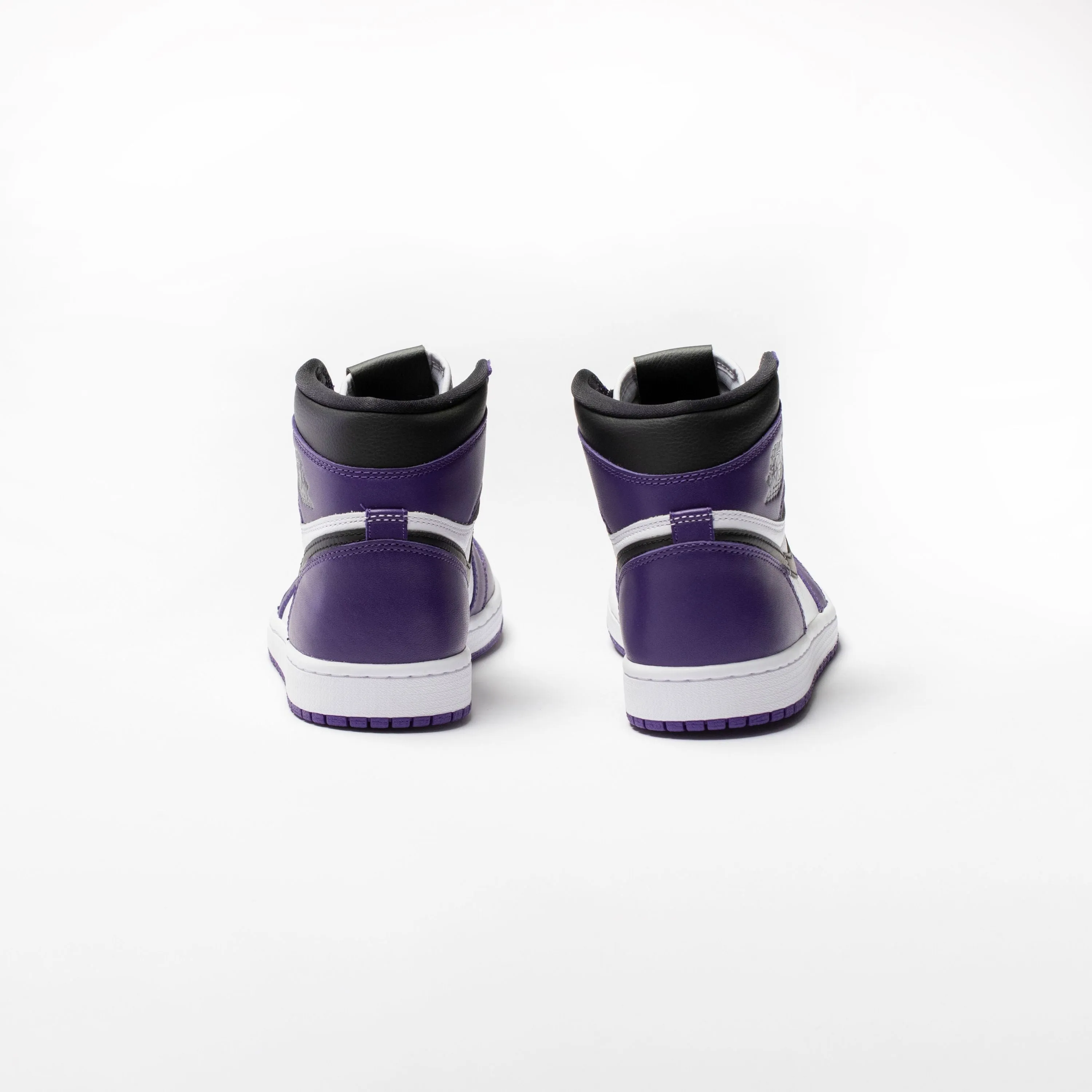 Air Jordan 1 Retro High Top OG Mens Lifestyle Shoe - White/Court Purple/Black Limit One Per Customer