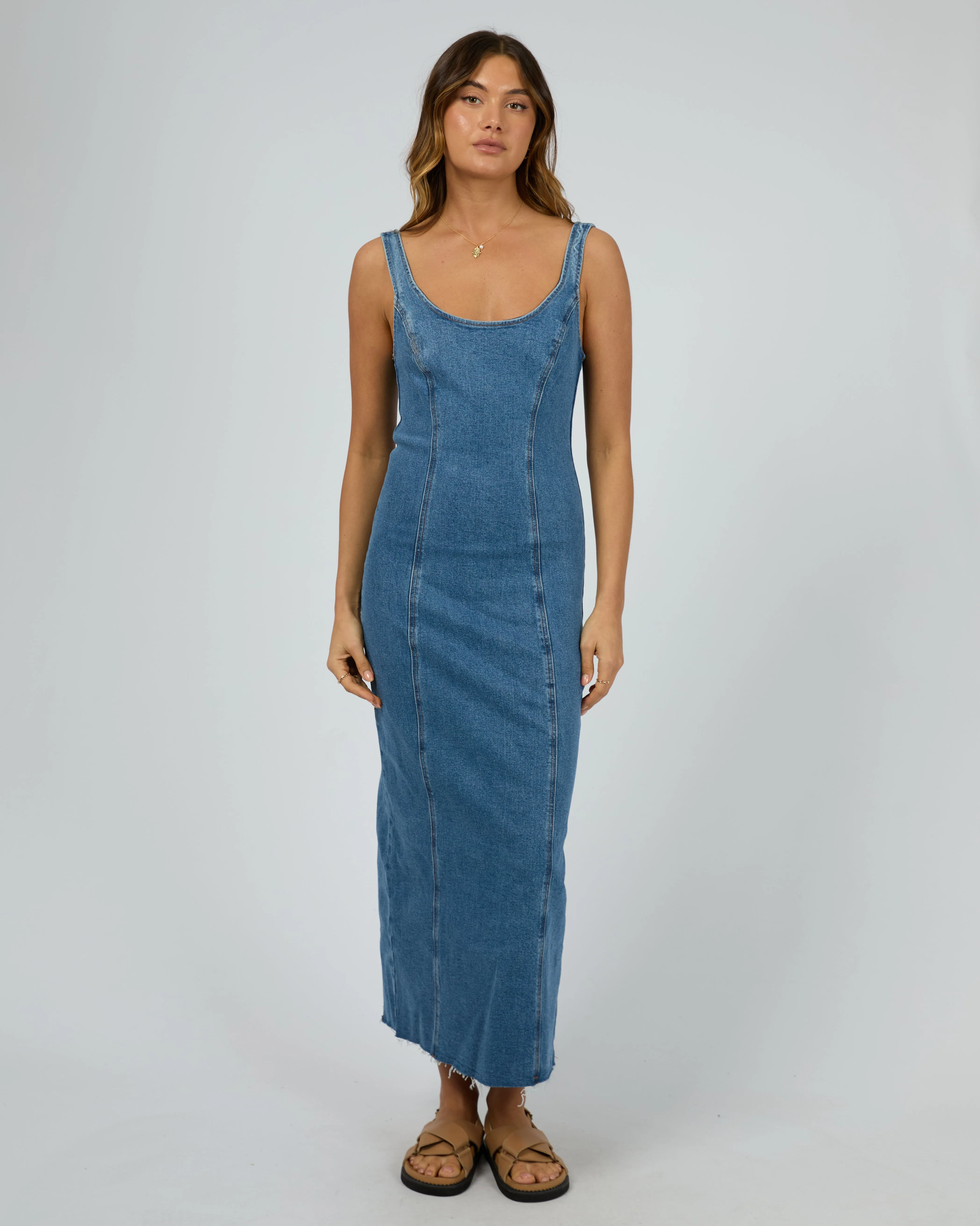 Alexandra Midi Dress Heritage Blue