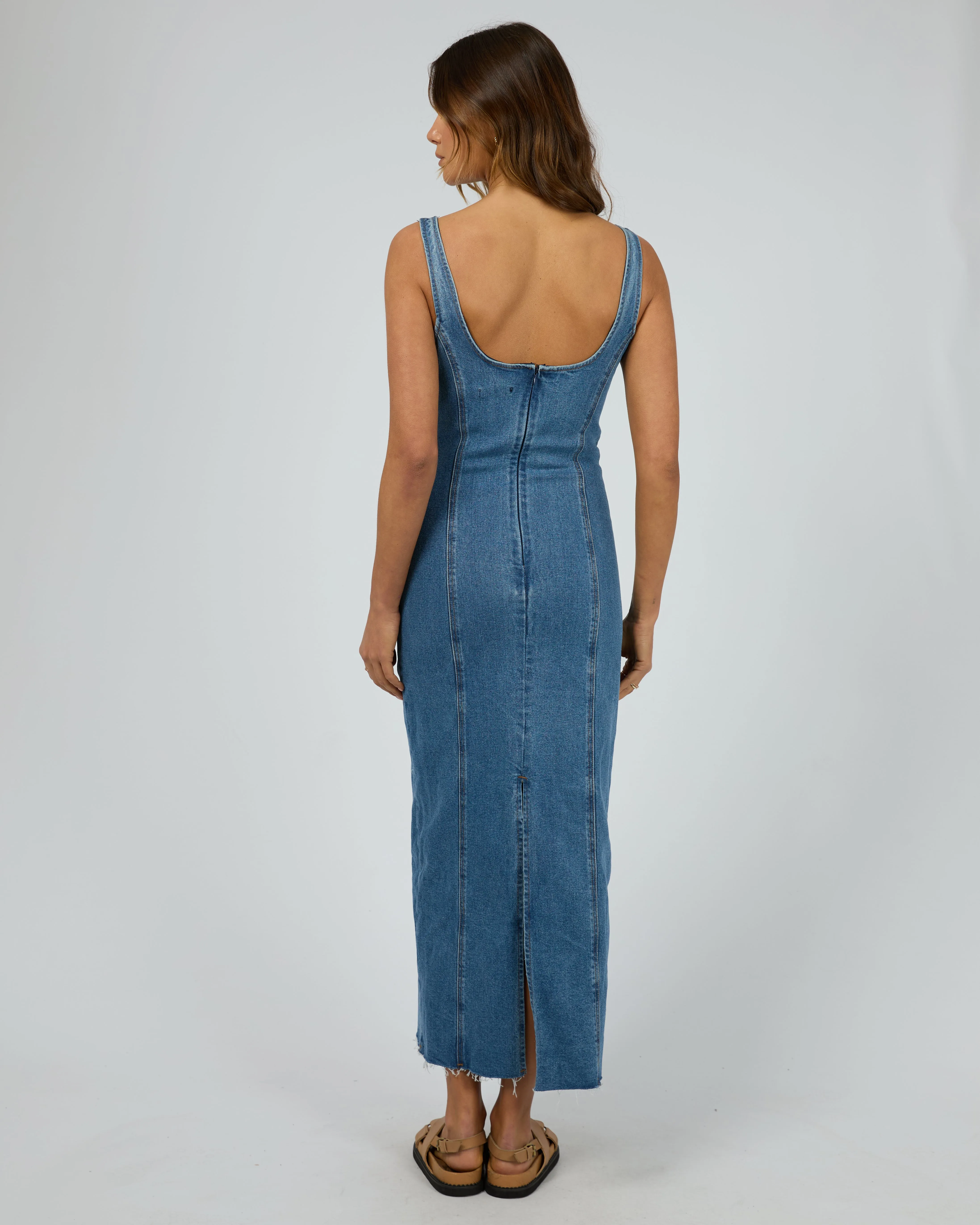 Alexandra Midi Dress Heritage Blue