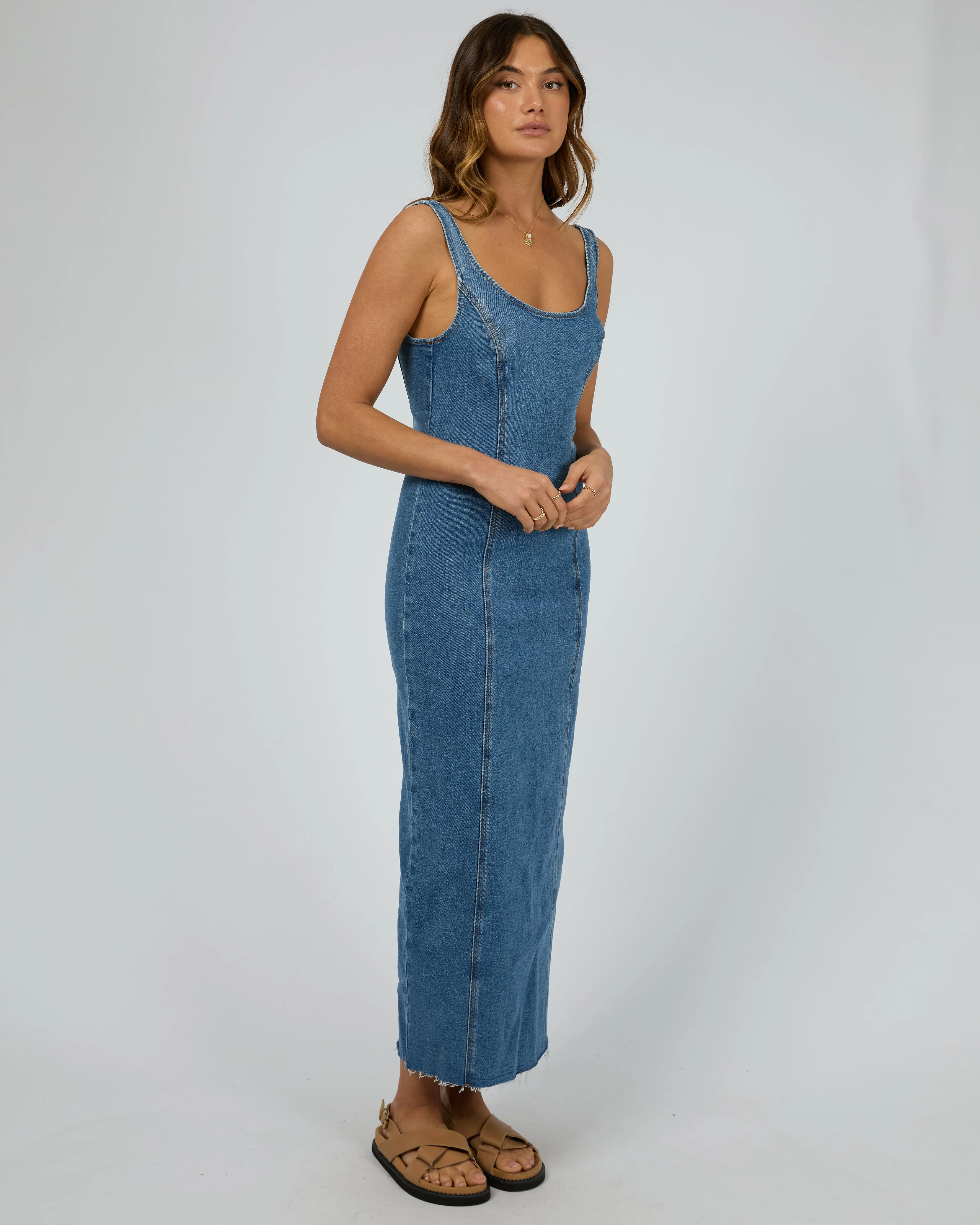 Alexandra Midi Dress Heritage Blue