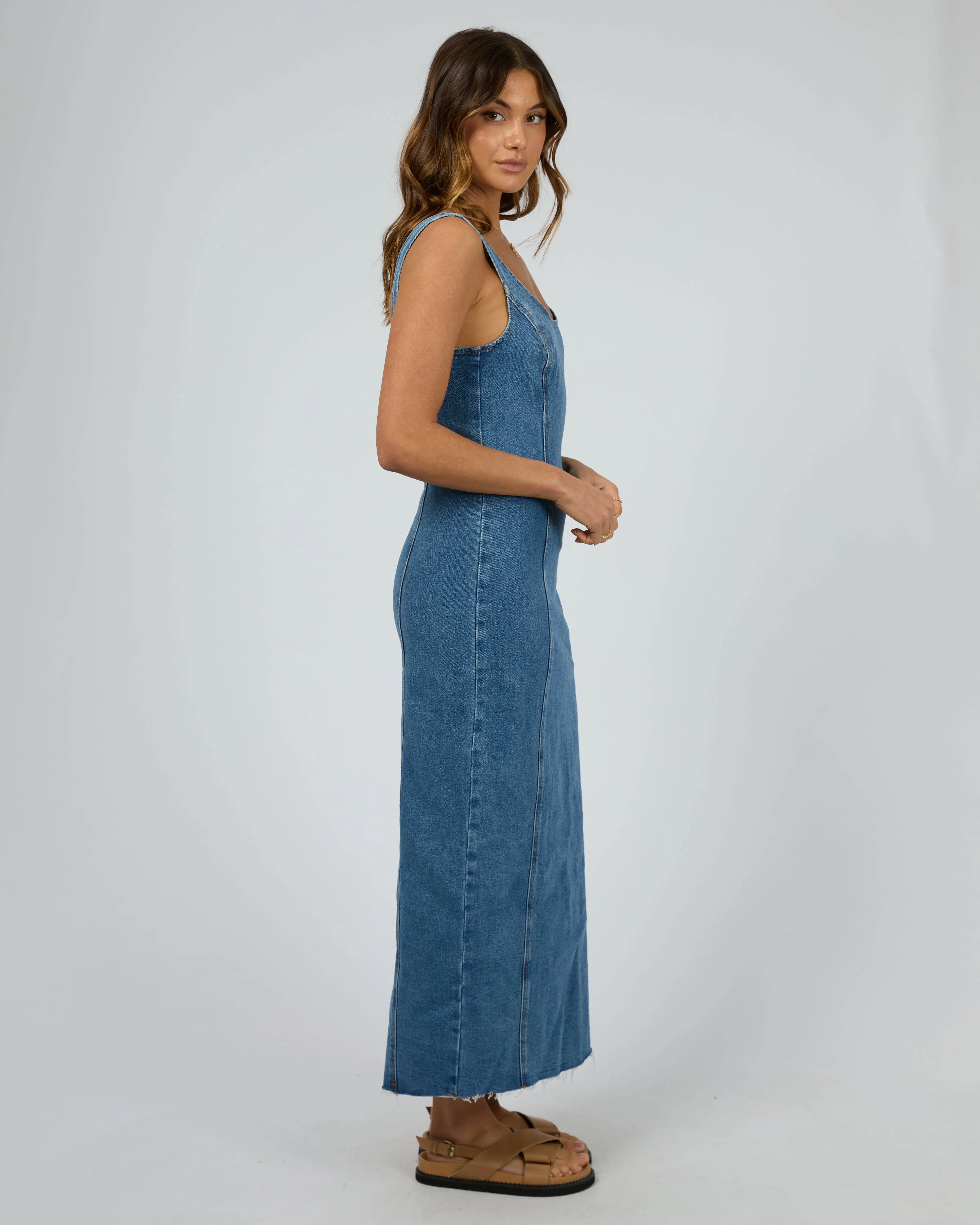 Alexandra Midi Dress Heritage Blue