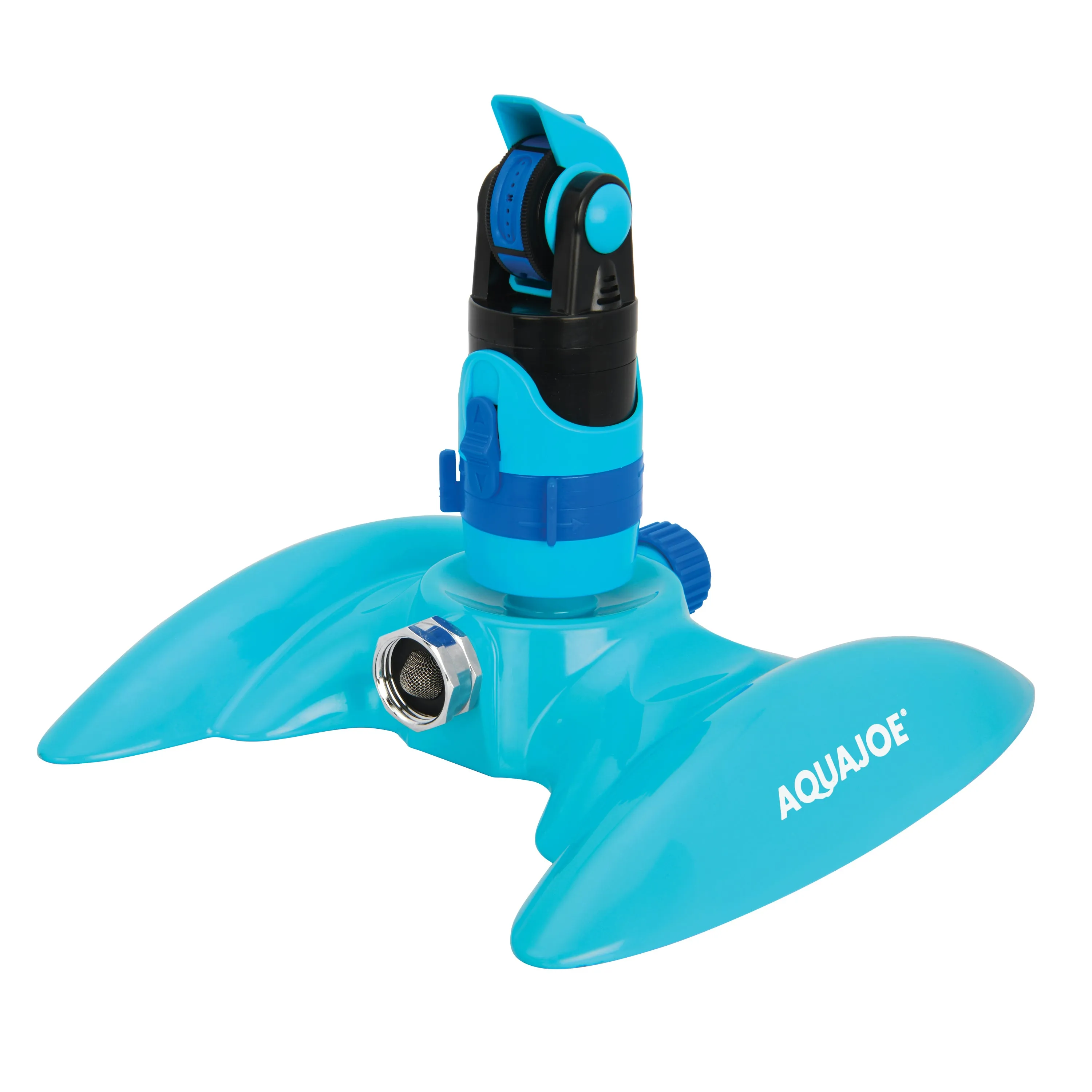 Aqua Joe AJ-MSSBM Turbo Drive 360º Sprinkler | 4 Spray Patterns | Customizable Coverage | 3,740 Sq. Ft. Max Coverage
