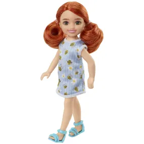 Barbie Chelsea Doll (Red Hair) in Bumblebee Dress, Toy For 3 Year Olds & Up