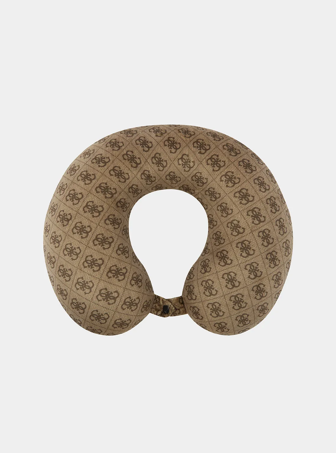 Beige Logo Travel Neck Pillow