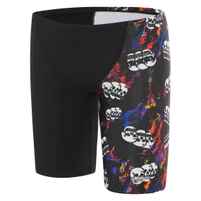 Boys Skull Print V Cut Jammer