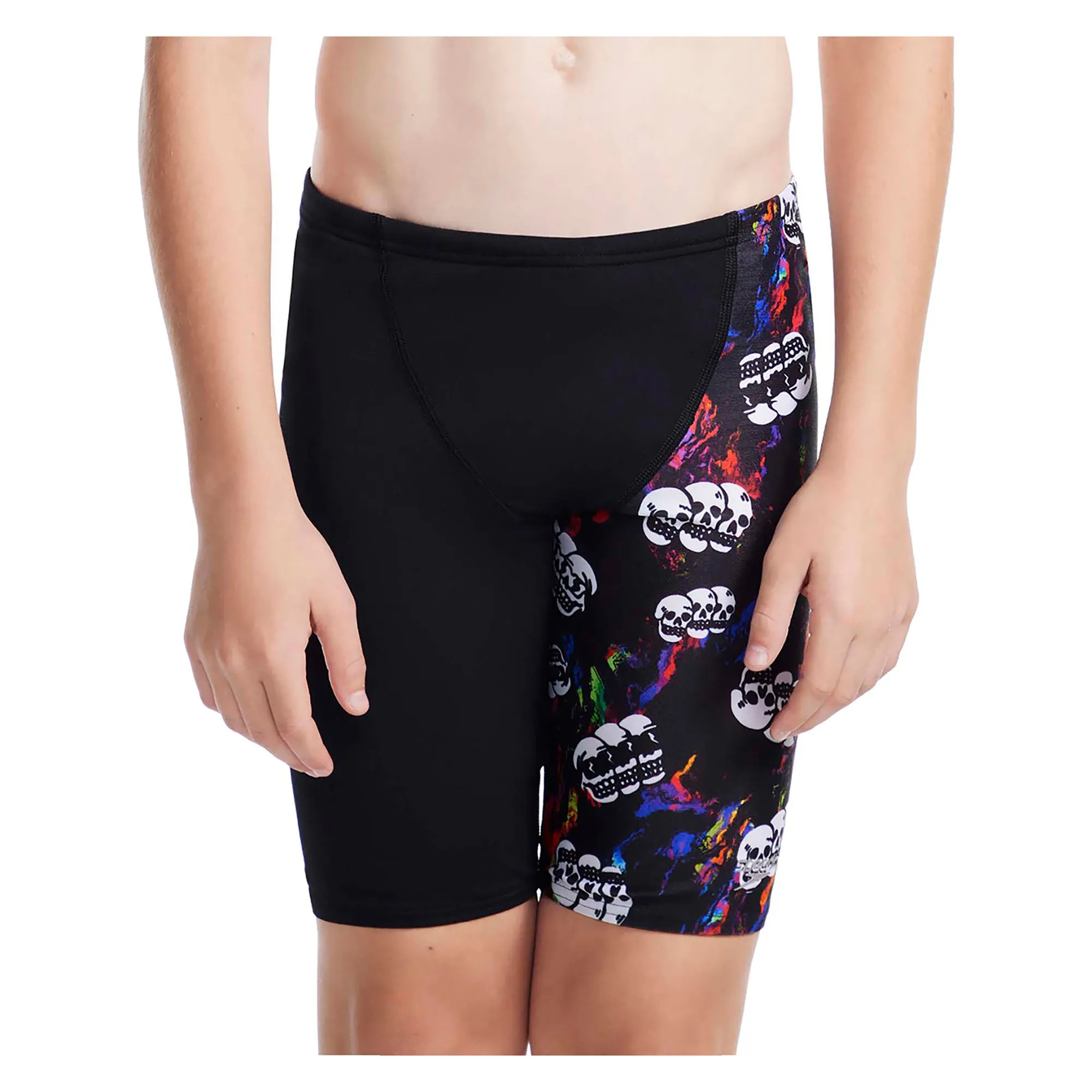 Boys Skull Print V Cut Jammer
