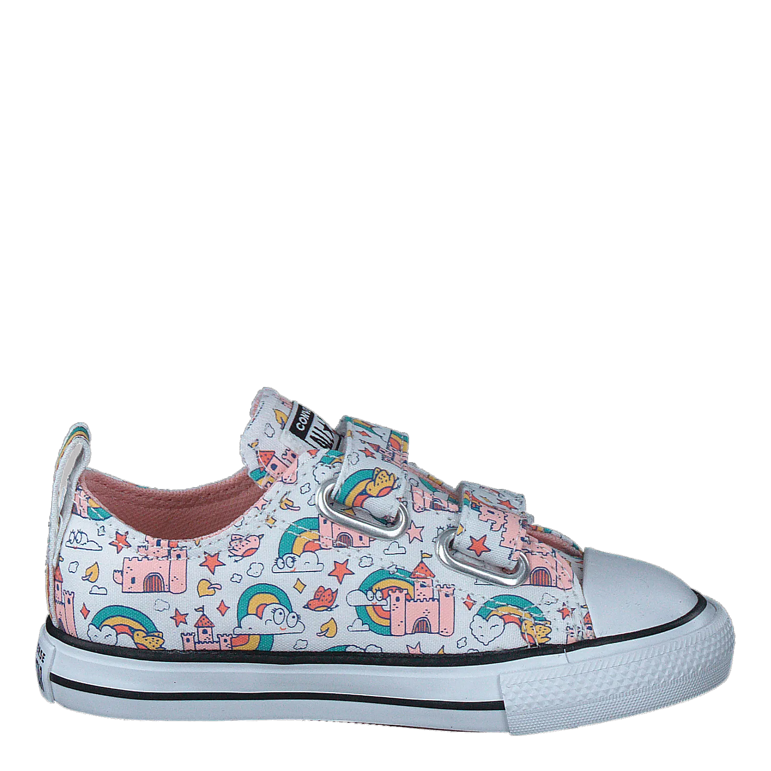 Chuck Taylor All Star 2v Rainb 102-white/storm Pink/washed Te