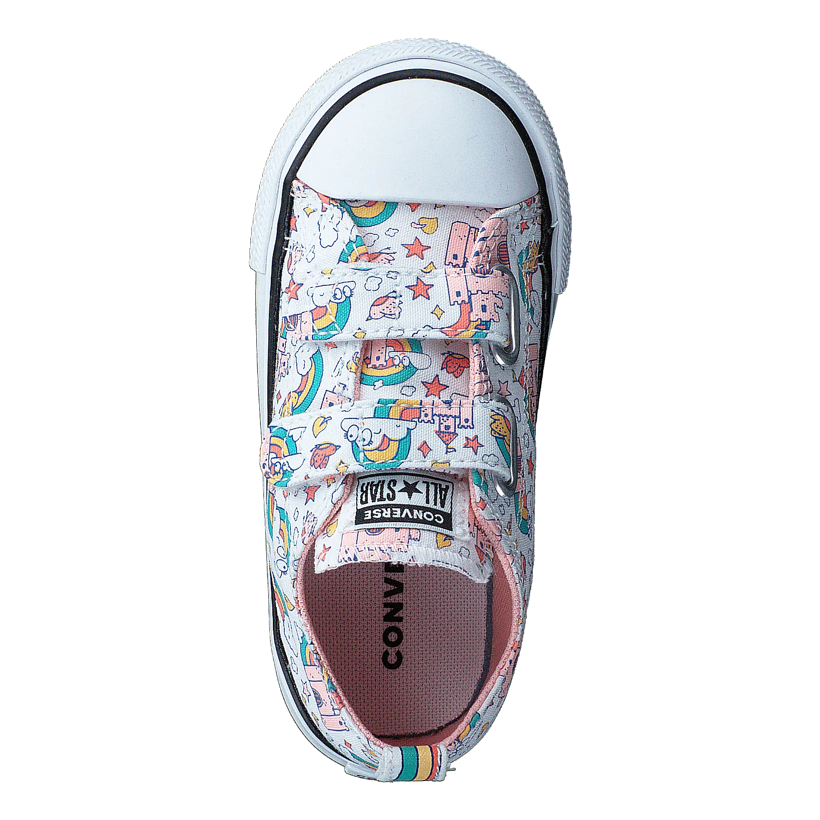 Chuck Taylor All Star 2v Rainb 102-white/storm Pink/washed Te
