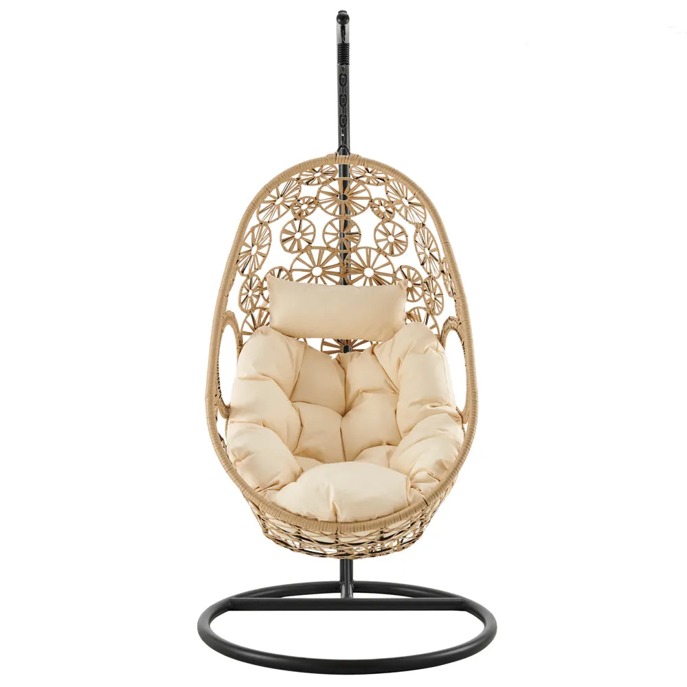 Daisy Floral Pattern Indoor Outdoor Hanging Chair