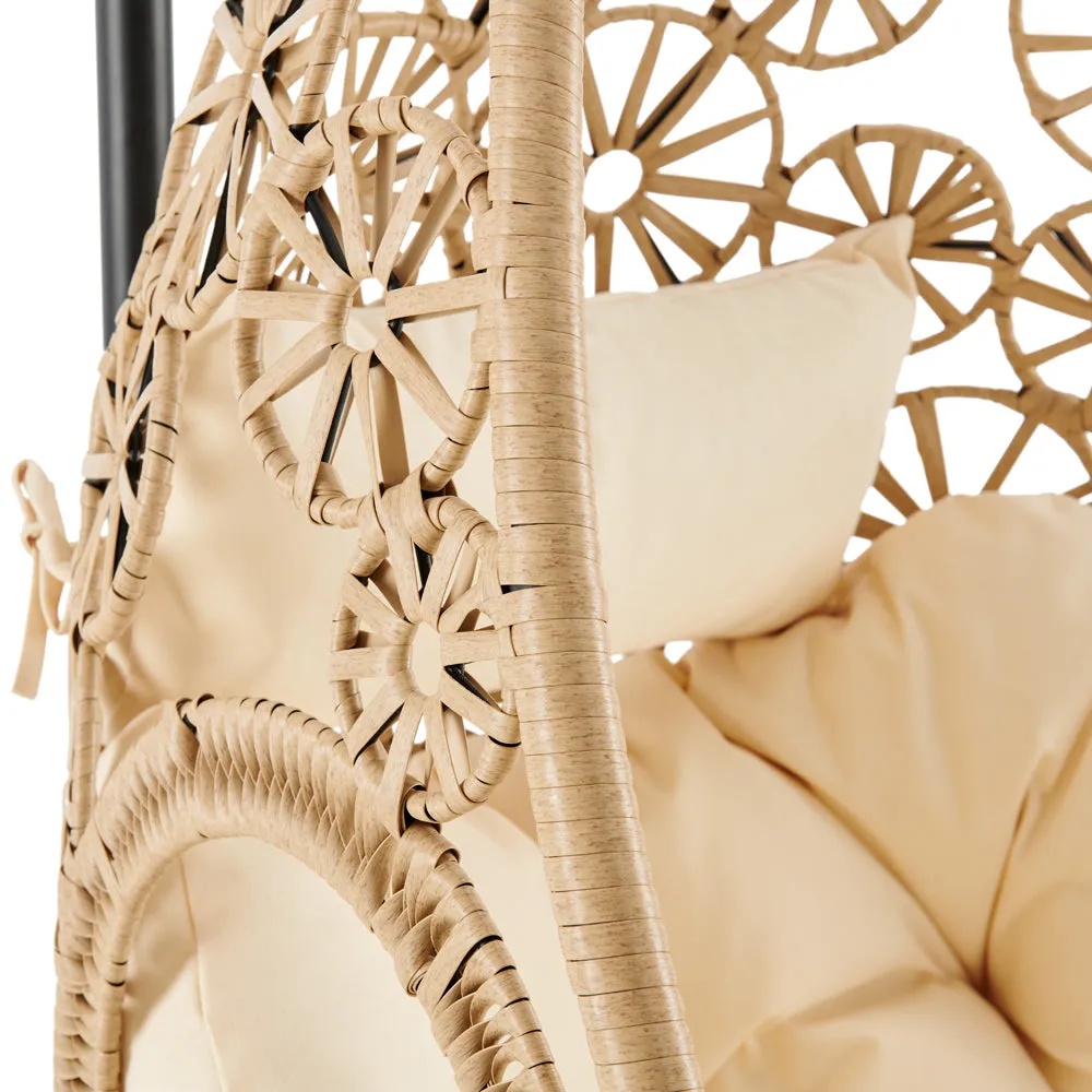 Daisy Floral Pattern Indoor Outdoor Hanging Chair