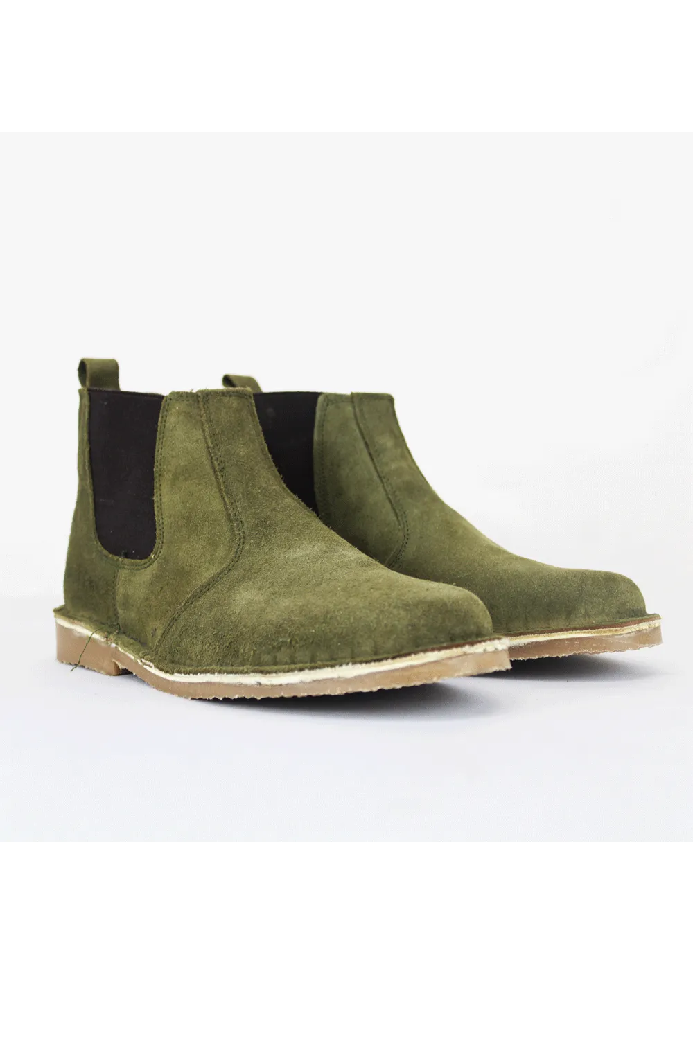 DESERT Olive Chelsea Boot