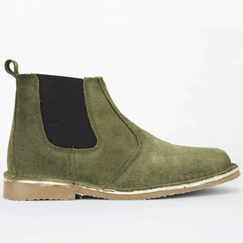 DESERT Olive Chelsea Boot
