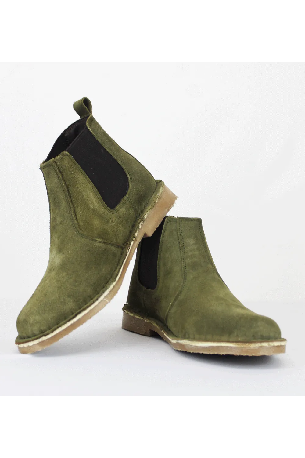 DESERT Olive Chelsea Boot