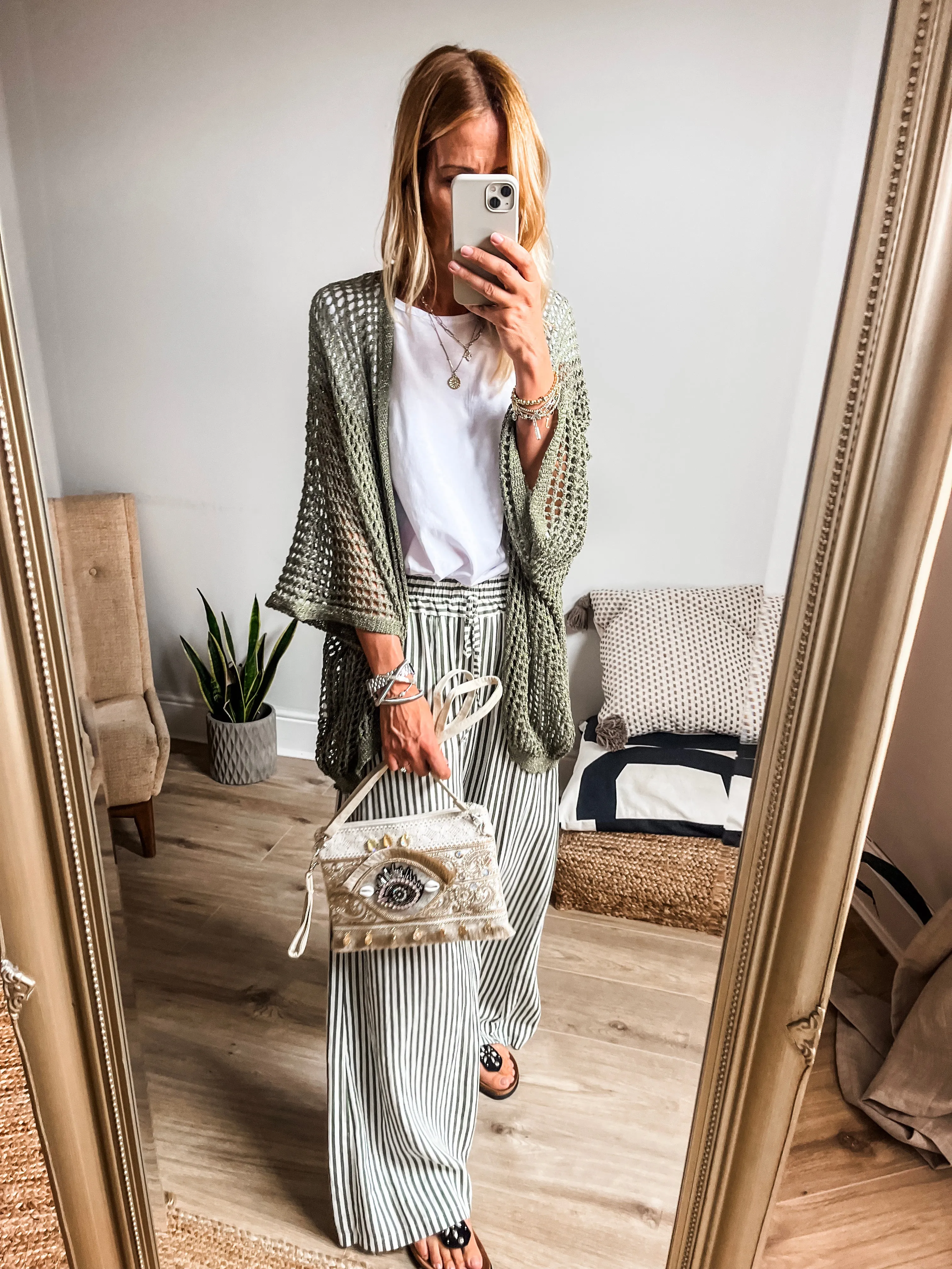 Embellished Tassel Clutch bag