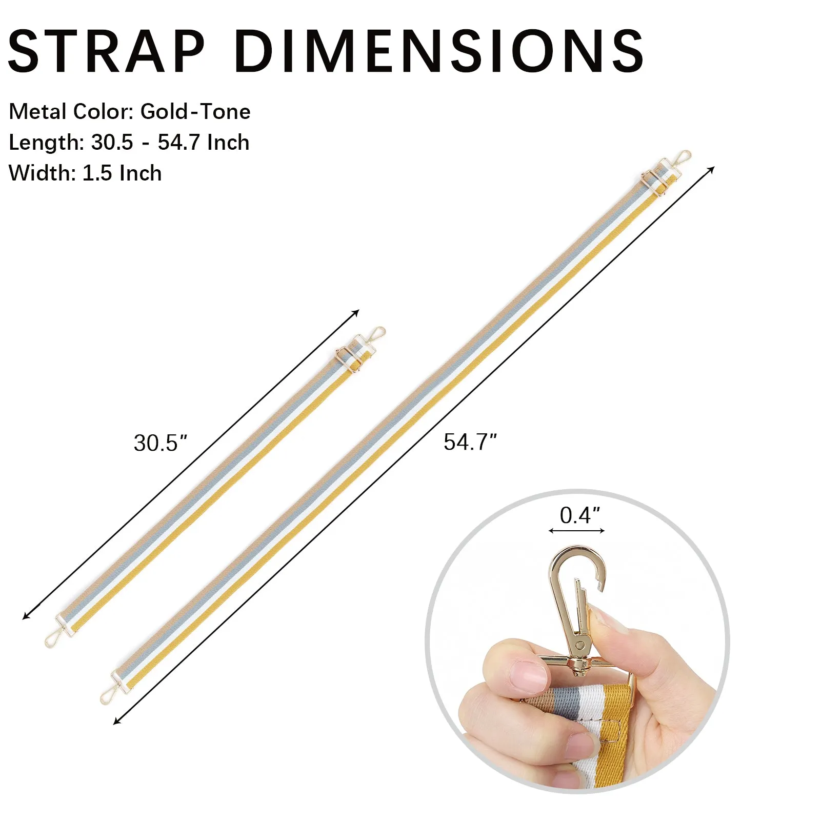 Fashionable and Detachable Wide Shoulder Strap
