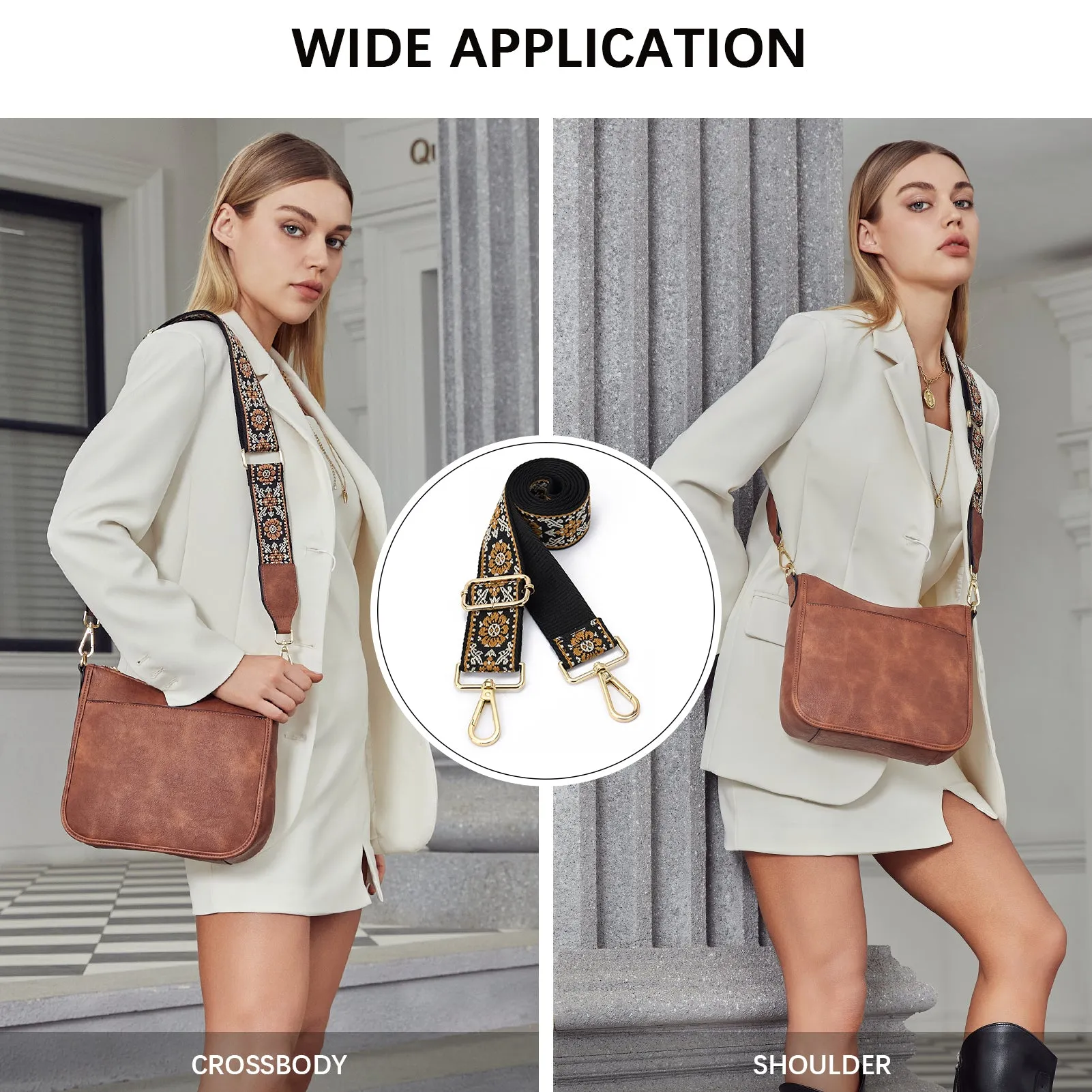 Fashionable and Detachable Wide Shoulder Strap