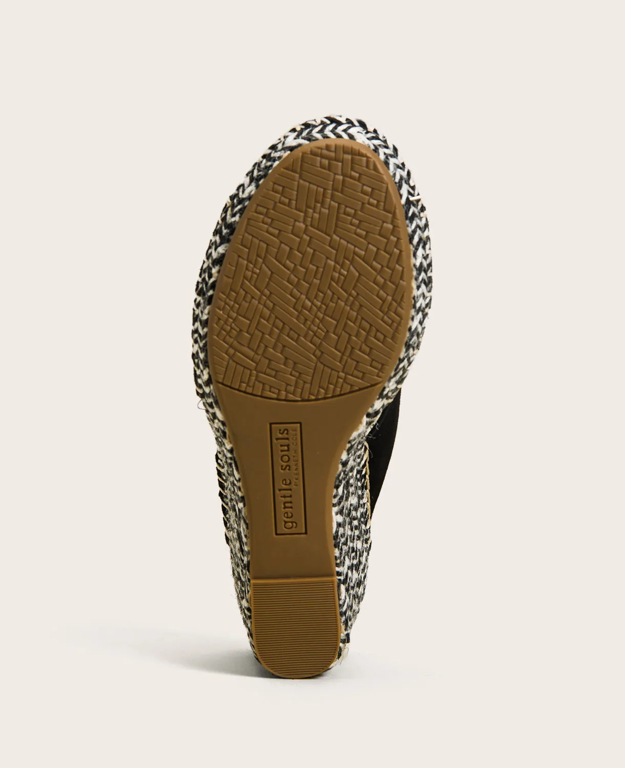 GENTLE SOULS - Charli Suede Woven Espadrille Wedge