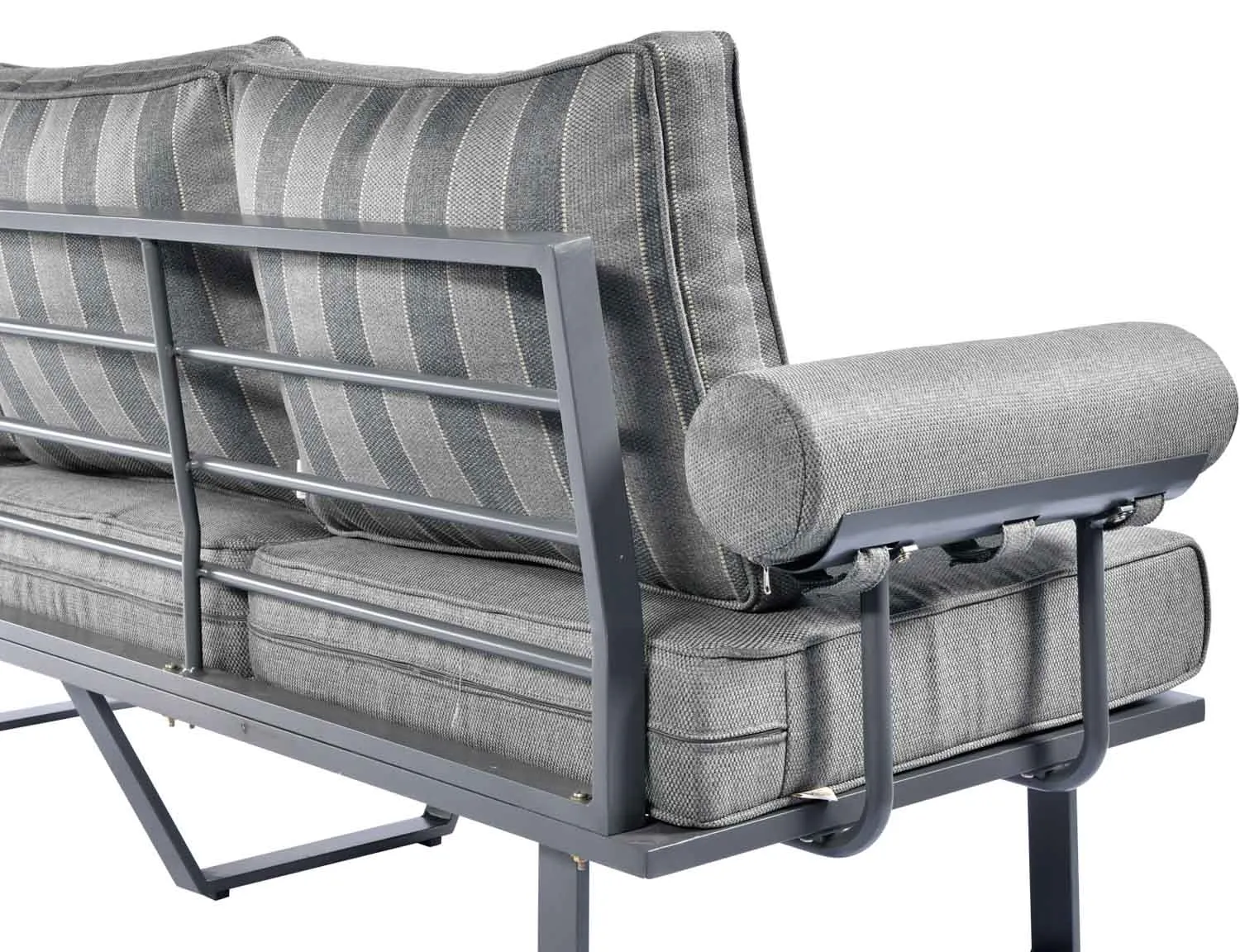 Ovios Patio Bistro Set Outdoor Furniture 4-Piece, Aluminum Frame, 5'' Cushion