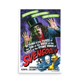 "The Horror of Svengoolie Poster" Svengoolie® Poster by Bill Morrison (2022 Series)