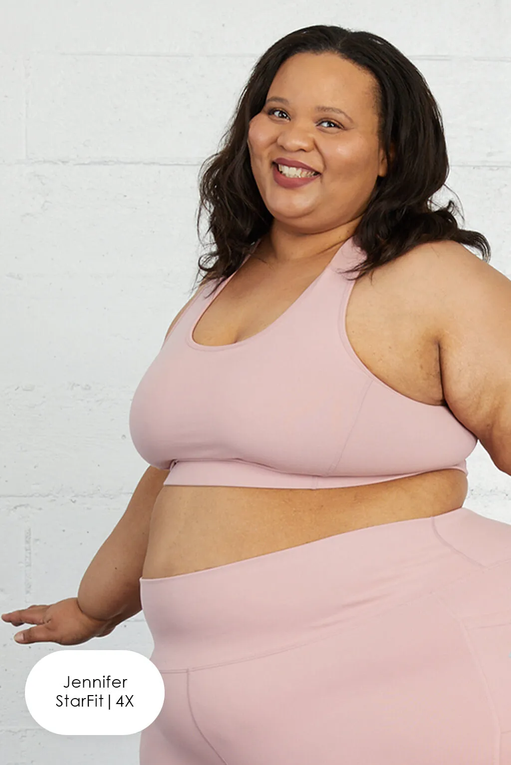 Racerback Sports Bra - Blush - FINAL SALE