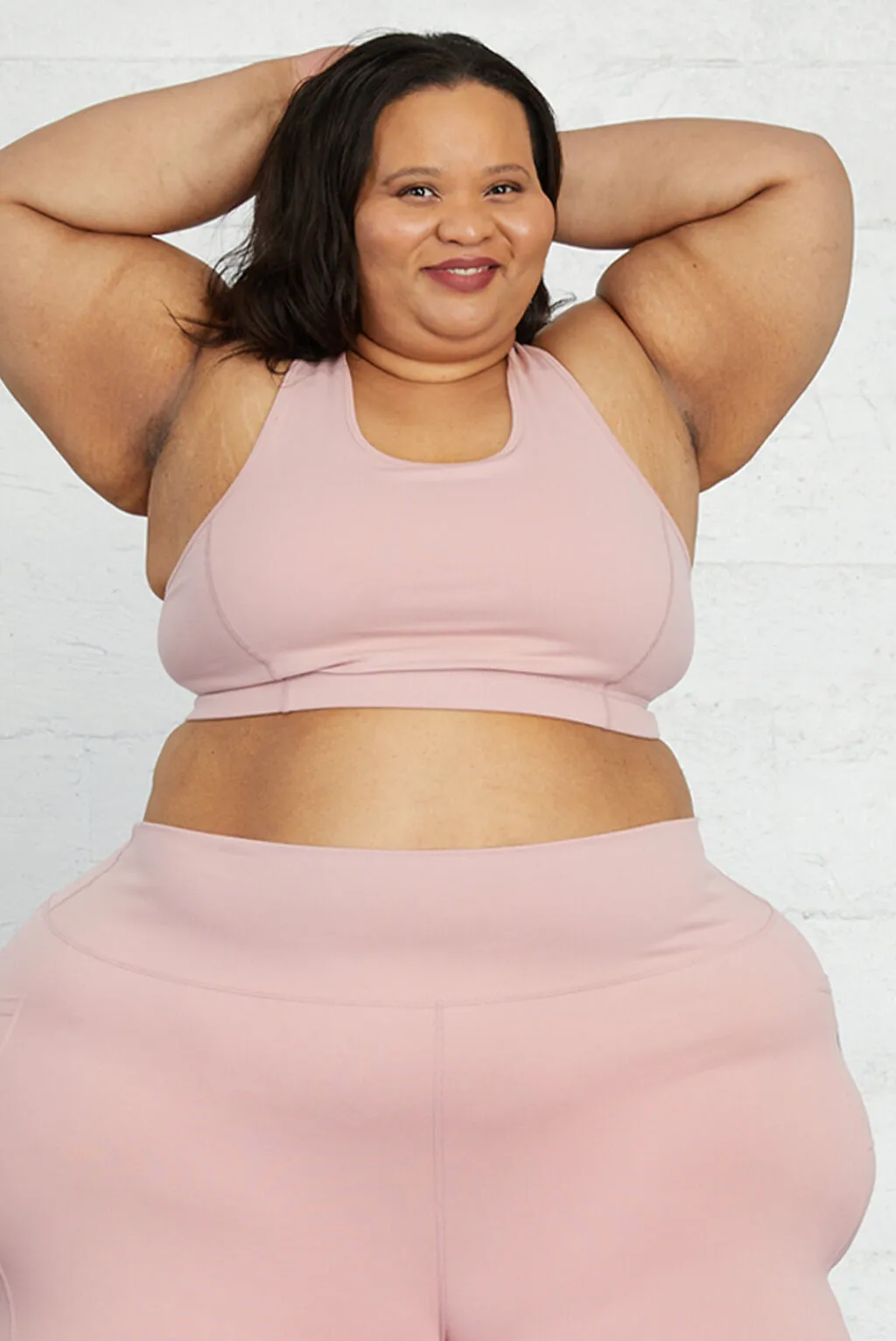 Racerback Sports Bra - Blush - FINAL SALE
