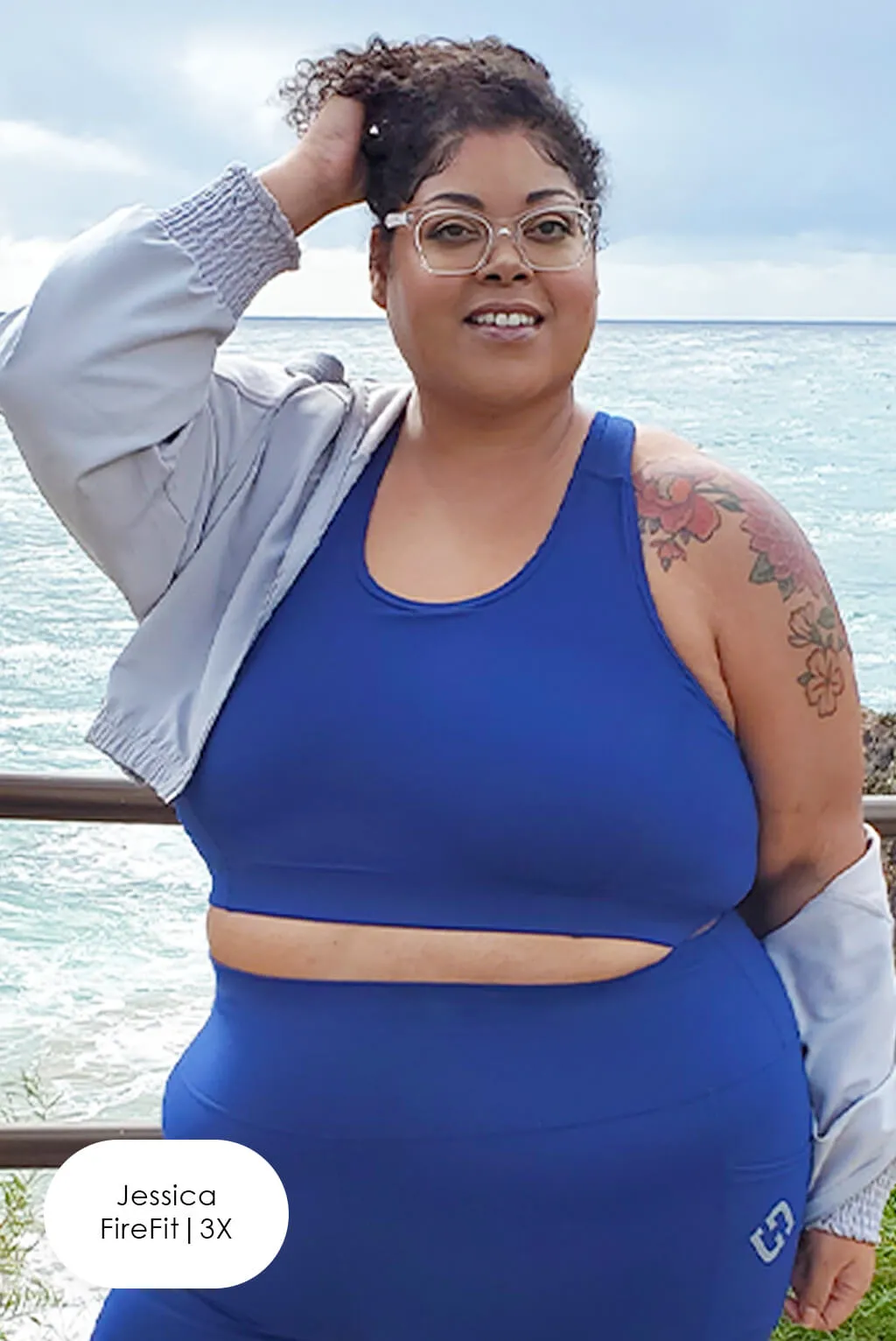 Racerback Sports Bra - Cobalt - FINAL SALE