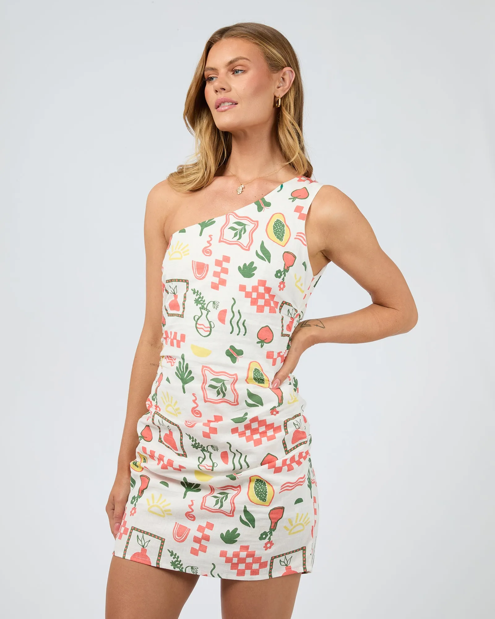 Valencia Print Mini Dress