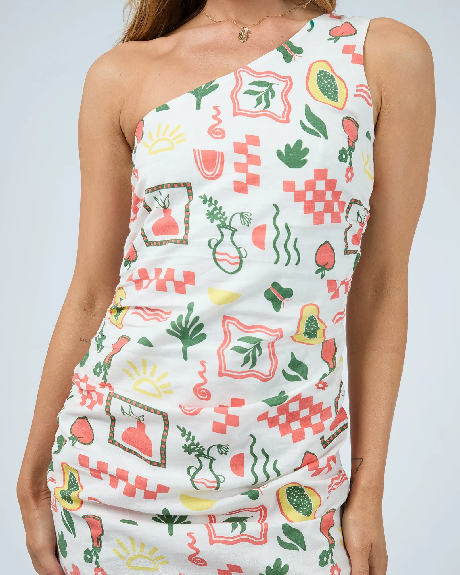 Valencia Print Mini Dress