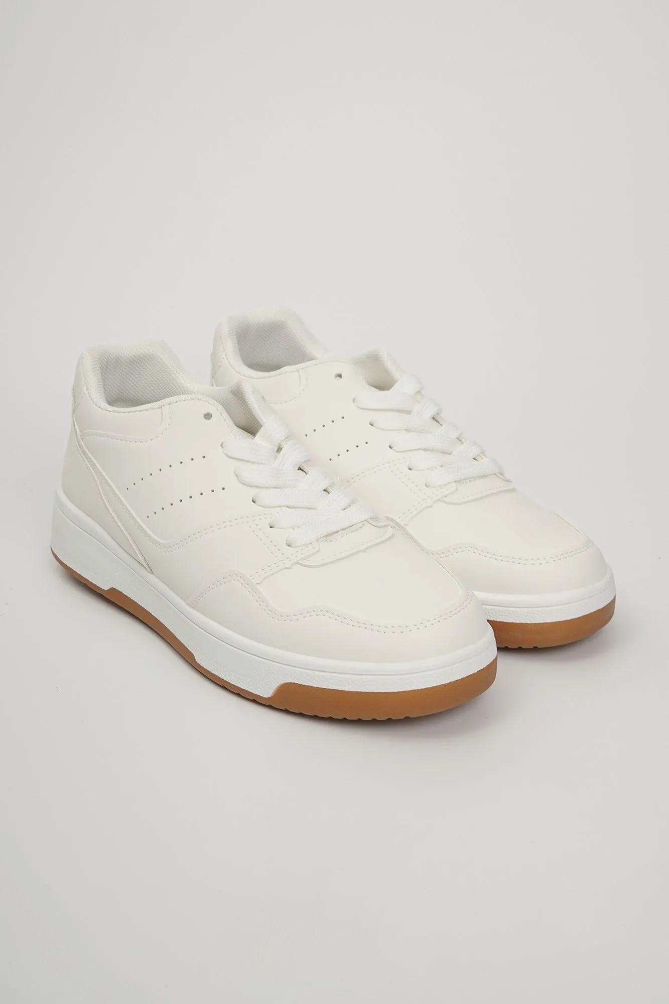 Women's Lace Up Cut & Sew Sneakers